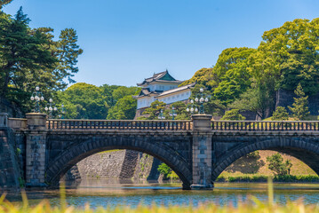 Fototapeta na wymiar The most beautiful Viewpoint Tokyo Imperial Palace ,japan
