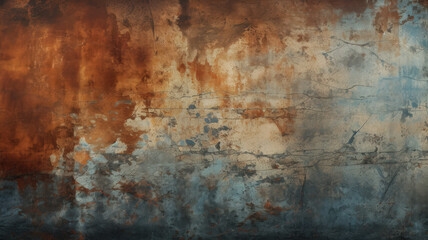 Abstract Art on a Vintage Wall A Design Element with Distressed Wall and Modern Graffiti 