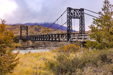 Alte Brücke über den Rio Paine im Nationalpark Torres del Paine, Chile