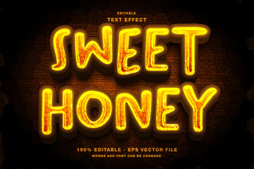 Sweet Honey Editable Text Effect