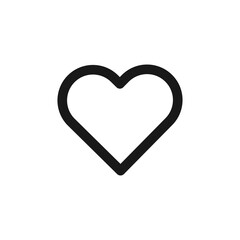 Heart icon. Heart line simple icon, outline sign