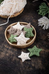 Christmas and New Year boho style decoration