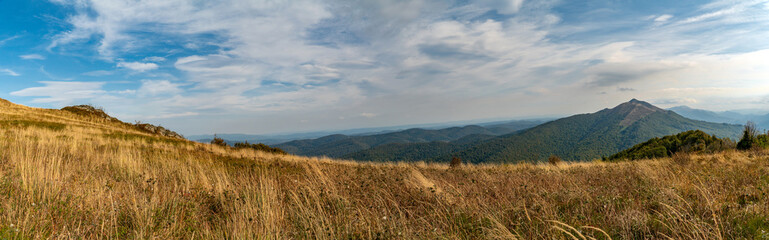 Fototapeta premium Polonina Wetlinska, Bieszczady mountain, Bieszczady National Park, Poland.