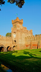 Fototapeta na wymiar Rocca degli Alberi e cinta muraria di Montagnana,Padova. Italia