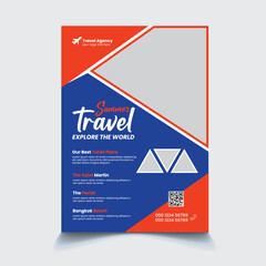 Summer And Winter Travel Flyer Design