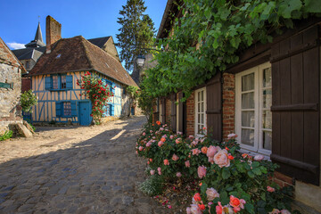 Gerberoy, village de l'Oise, Hauts-de-France, France	