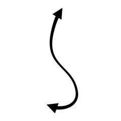 arrow doodle hand drawn vector 