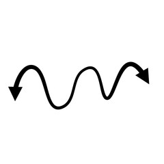 arrow doodle hand drawn vector 