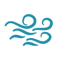 vector of wind icon 