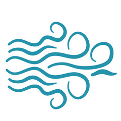 vector of wind icon 