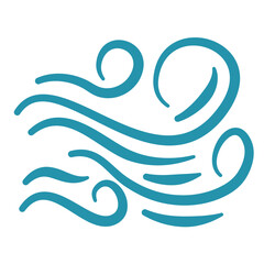 vector of wind icon 