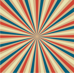 Retro Sunburst Background 