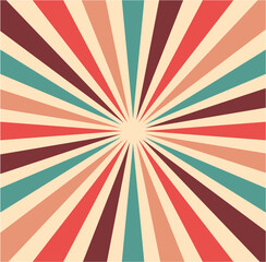 Retro Sunburst Background 