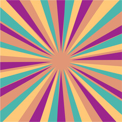 Retro Sunburst Background 