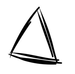 triangle lines vector 