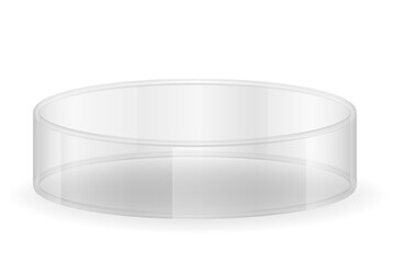 petri dish for chemical and biological research vector illustration
