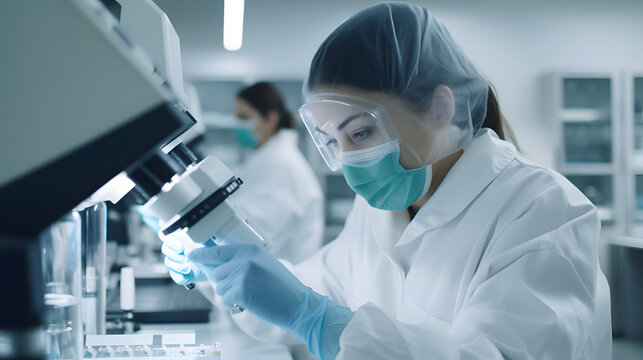 gente investigando en el laboratorio las vacunas