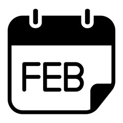 monthly glyph icon