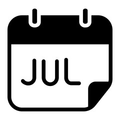 time and date glyph icon