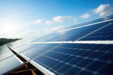 Obraz premium close-up of solar panels on roof