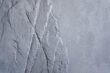 Textured old cement or stone. Grey natural stone wall background with space to copy. Concrete texture as a Horror and Halloween concept. High quality photo