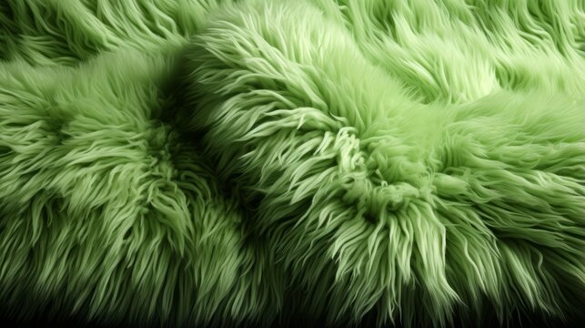 Cozy comfort and vibrant life collide in the fuzzy embrace of a lush green fur blanket, inviting you to snuggle up and lose yourself in its soft indoor haven