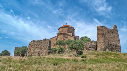 Fototapeta na wymiar historical chritian church Jvari in Mccheta Geirgia