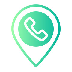 map pointer gradient icon