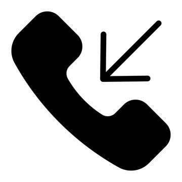 call in glyph icon