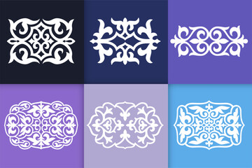 Mandalas. Vintage decorative elements. Six ethnic mandala patterns set Oriental pattern, vector illustration. Islam, Arabic, Indian, Turkish, Pakistan, Chinese, ottoman motif ethnic Mandala ornament