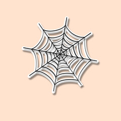 spider and web sticker