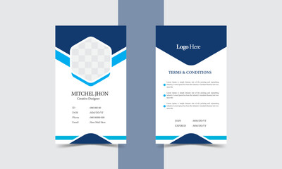 Modern Identity Card design template