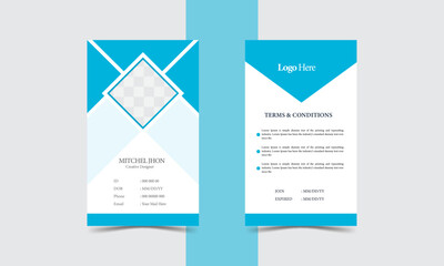 Modern Identity Card design template