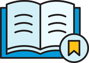 Book and Bookmark Icon
