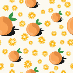beautiful orange vetor seamless pattern
