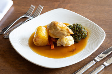 chicken and potatoes