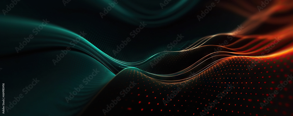 Poster dynamic abstract background representing digital technology concepts