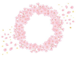桜の円フレーム