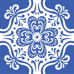 Ornamental blue and white patterns for any decor.