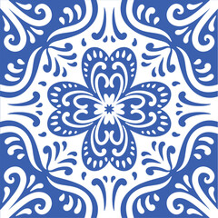 Ornamental blue and white patterns for any decor.