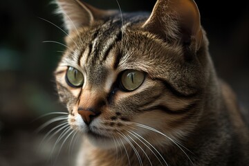 Close up cat portrait