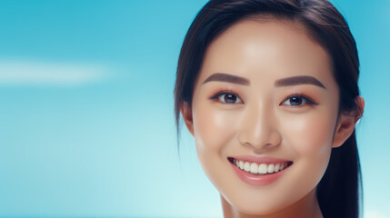 Smiling asian woman