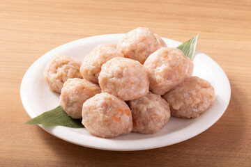 鶏団子　鶏つみれ　　(あか鶏)