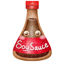 bottle of soy sauce