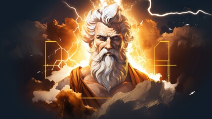 Zeus - The king of olympian gods and god of the thunderbolt