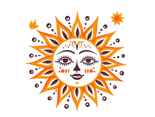 Doodle Radiance, cartoon sticker, sketch, vector, Illustration, minimalistic