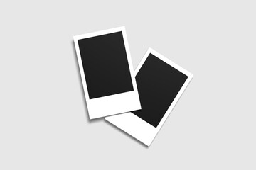 photo frames polaroid on white modren