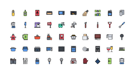 kitchen icon set