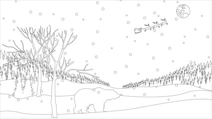 Fototapeta premium Coloring pages