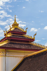 Located in the center of Vientiane, Laos, is the massive Buddhist stupa known as Pha That Luang, which is covered in gold.